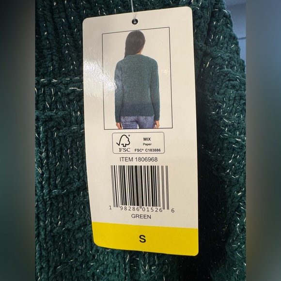 Weatherproof Women's Green Sweater - Picture 4 of 4